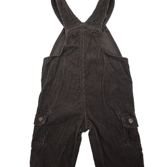 Gymboree Courdory Cargo Overalls Brown Embroidered Deer Size 6-12 Months… - Picture 6 of 9